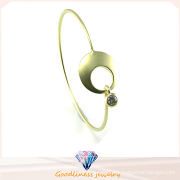 Art und Weise schönes Punkgold und silbernes Kreis-Stulpe-Armband-925 silbernes Armband (G41331)